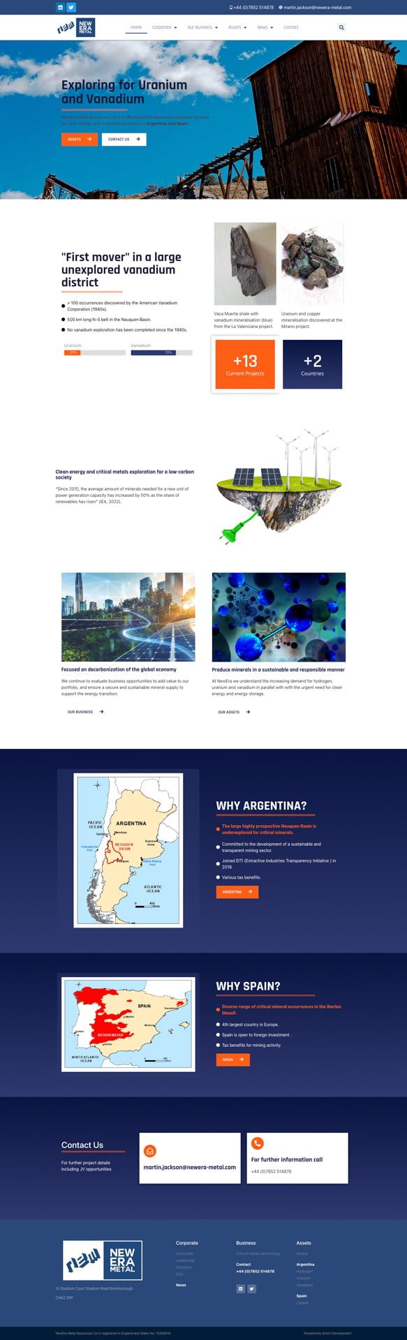 New Era Metal website by Storm Development