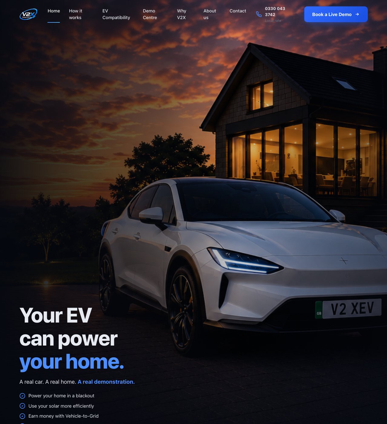 V2X Solutions website by Storm Development
